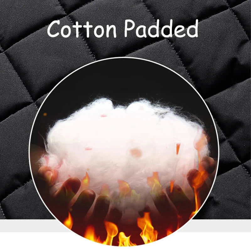 Quilted Jacket Men Autumn Winter Slim Fit Bomber Jacket Men GlowCart