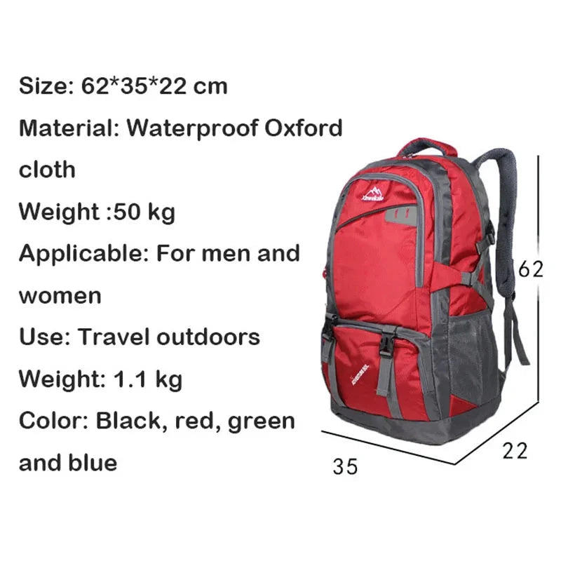 Outdoor Hiking Camping Waterproof Oxford Cloth Rucksack GlowCart