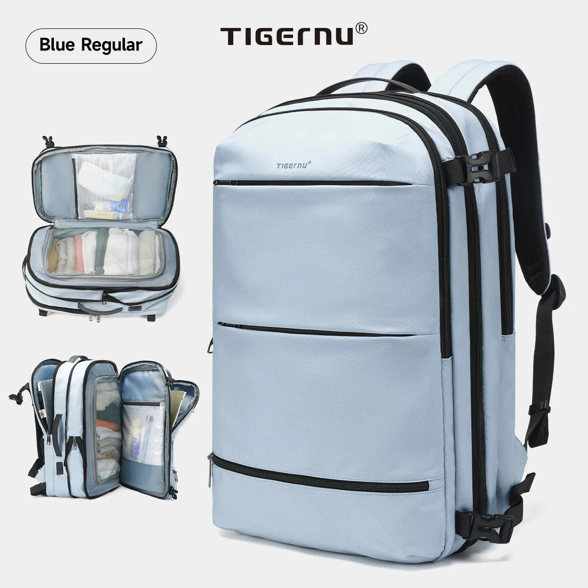 Tigernu Vacuum Compression Backpacks Men Travel Backpack GlowCart