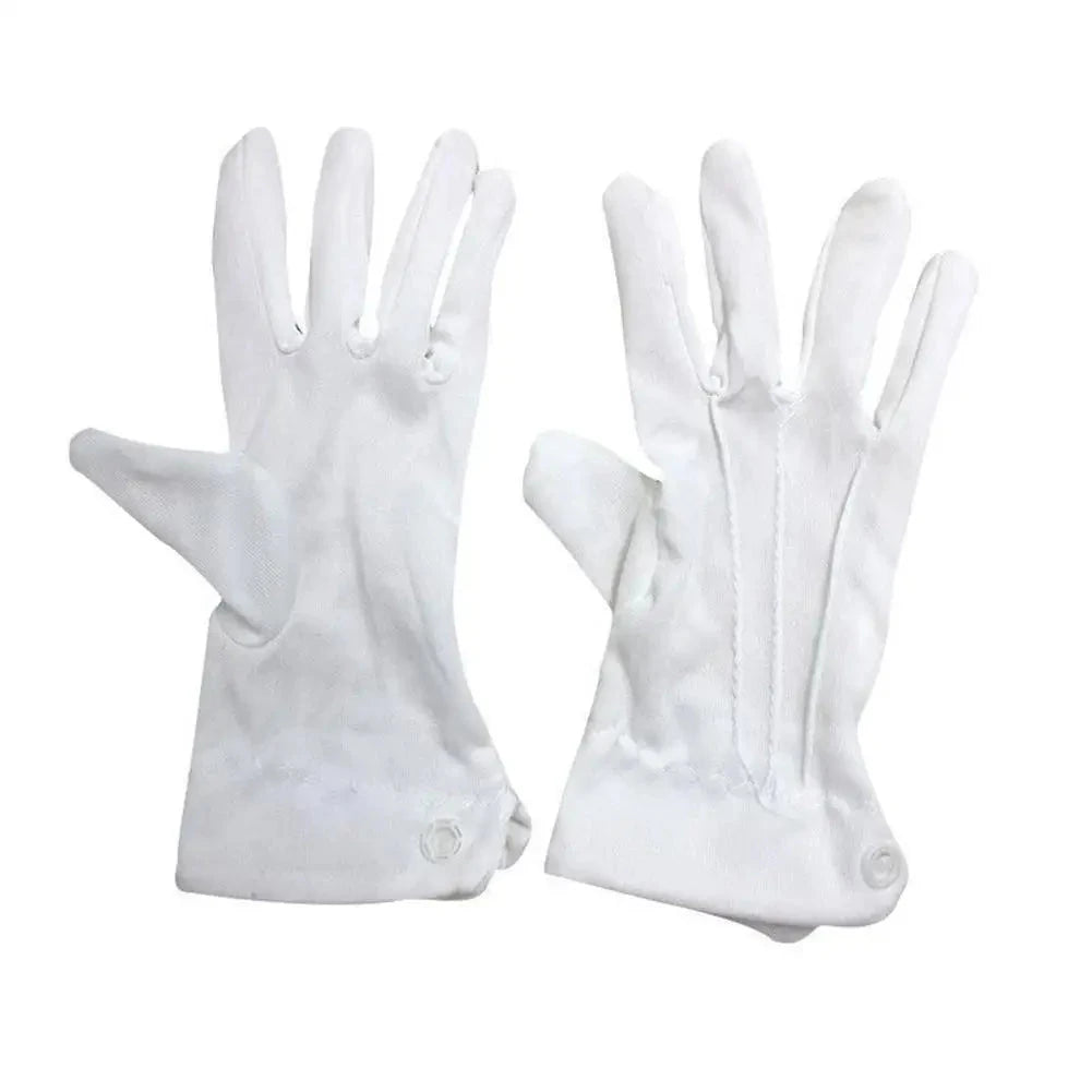2 pairs Formal Tuxedo Gloves - Nylon Guard Parade Gloves for GlowCart