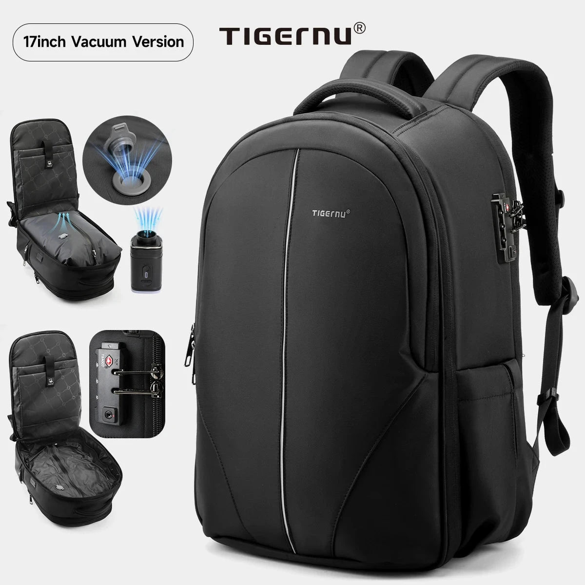 Tigernu Backpacks For Men TSA Anti Theft Bag 15.6inch Laptop GlowCart
