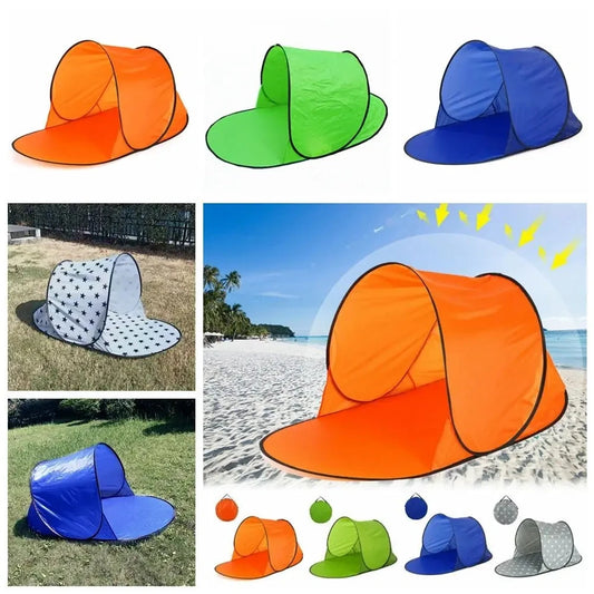 Small Folding Tent UV-proof Uv-proof Beach Tent Automatic GlowCart