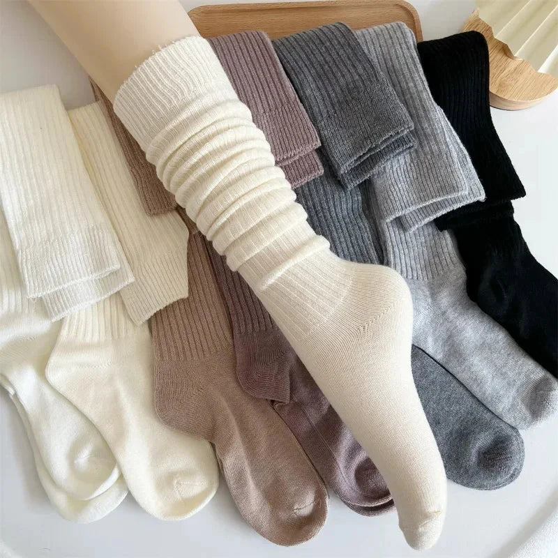 Women Long Socks Cashmere Women Boot Solid Wool Thigh GlowCart