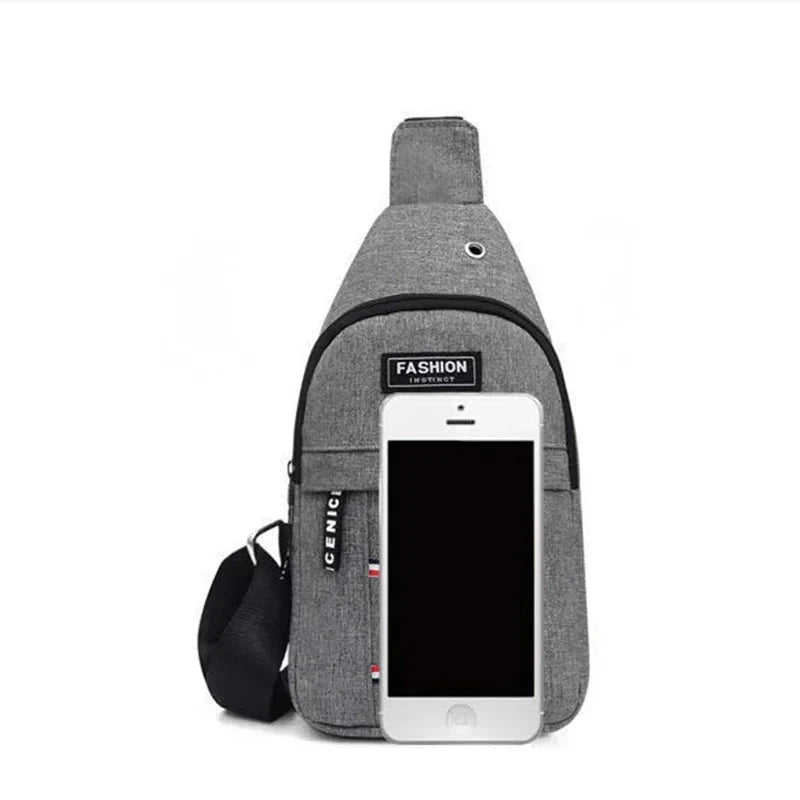 2023 New Chest Bag Messenger Pack Men Simple Nylon Fashion GlowCart