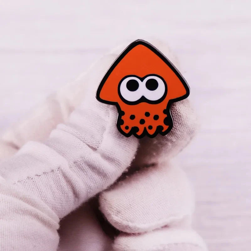 Splattoon Squid Inkllings Enamel Pin Game Badge Brooch Gift GlowCart