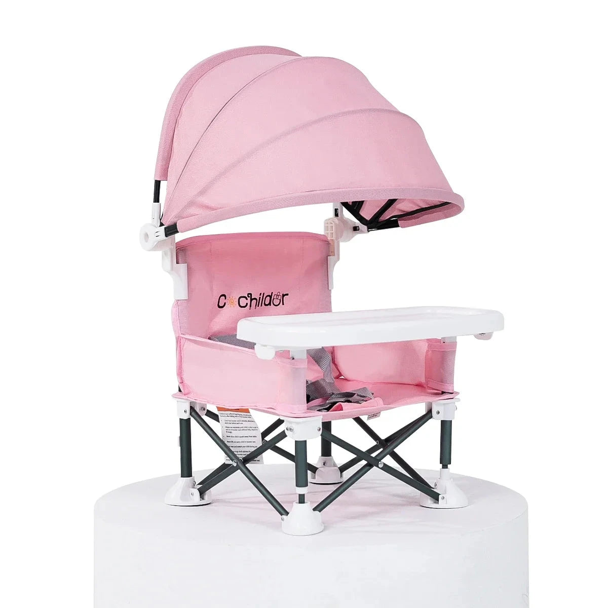 Kids chair, Portable and foldable, it can be used to increase the height of the seat, as a feeding chair and an outdoor camping GlowCart