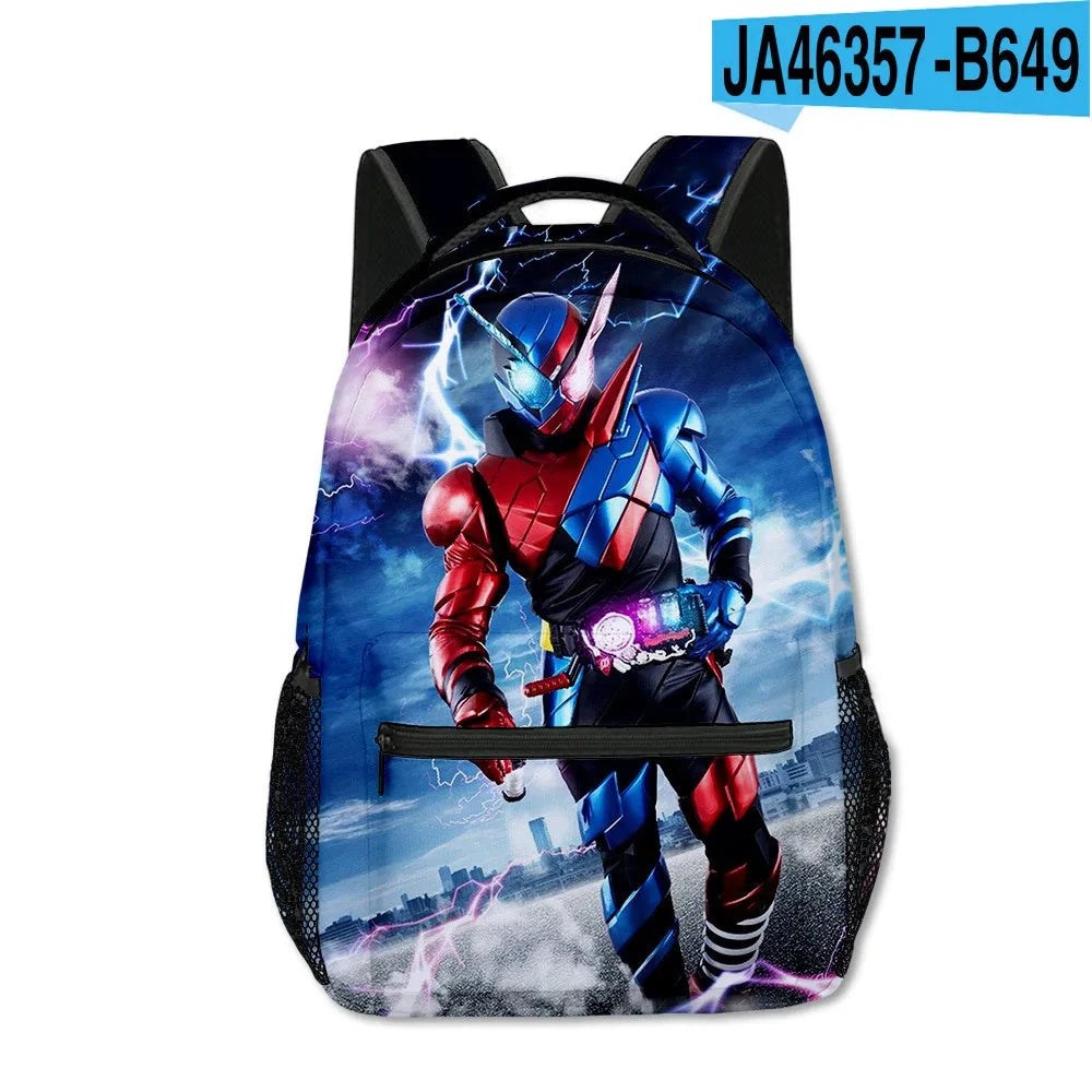 Cartoon Popular Funny Kamen Rider student Bookbag Notebook GlowCart