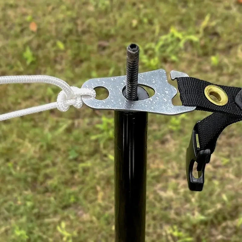 Adjustable Camping Tent Cord Rope Buckle Stainless Steel GlowCart