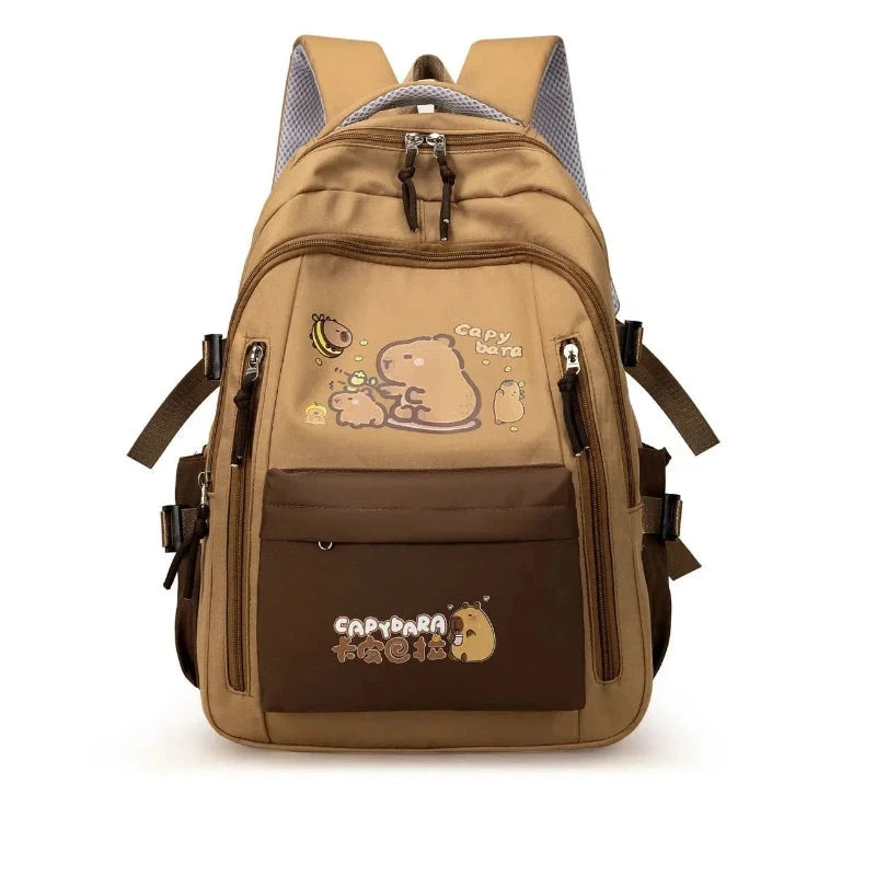 Kawaii Capybara School Backpack for Girls School Bags Set GlowCart