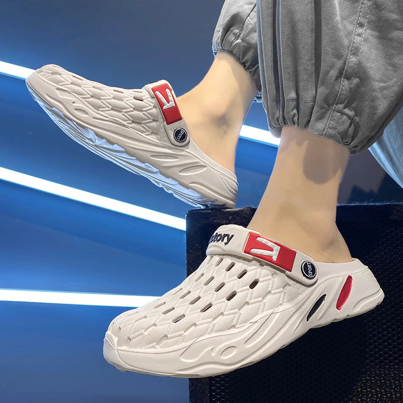 Flat Sandals Men Shoes 2025 Slippers Men Garden Platform Sandals Man Summer Sandals Male Sneakers Outdoor Flip Flops Home Clogs GlowCart