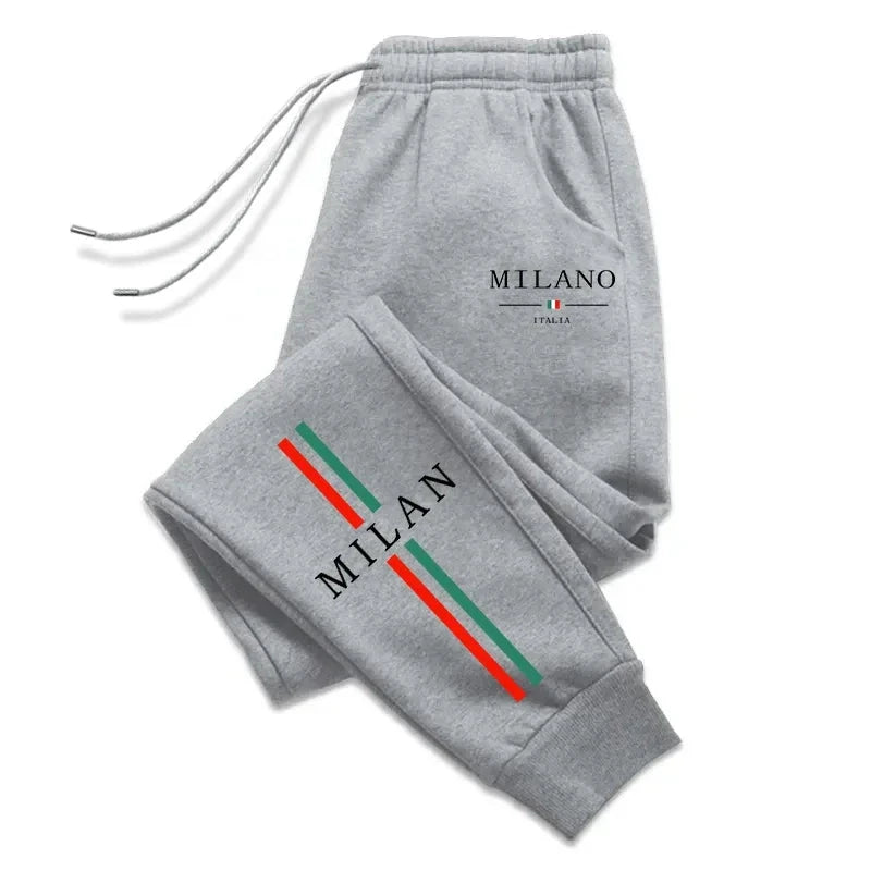 2025 Hot Sale Milan City Printed Jogger Pants High Quality GlowCart