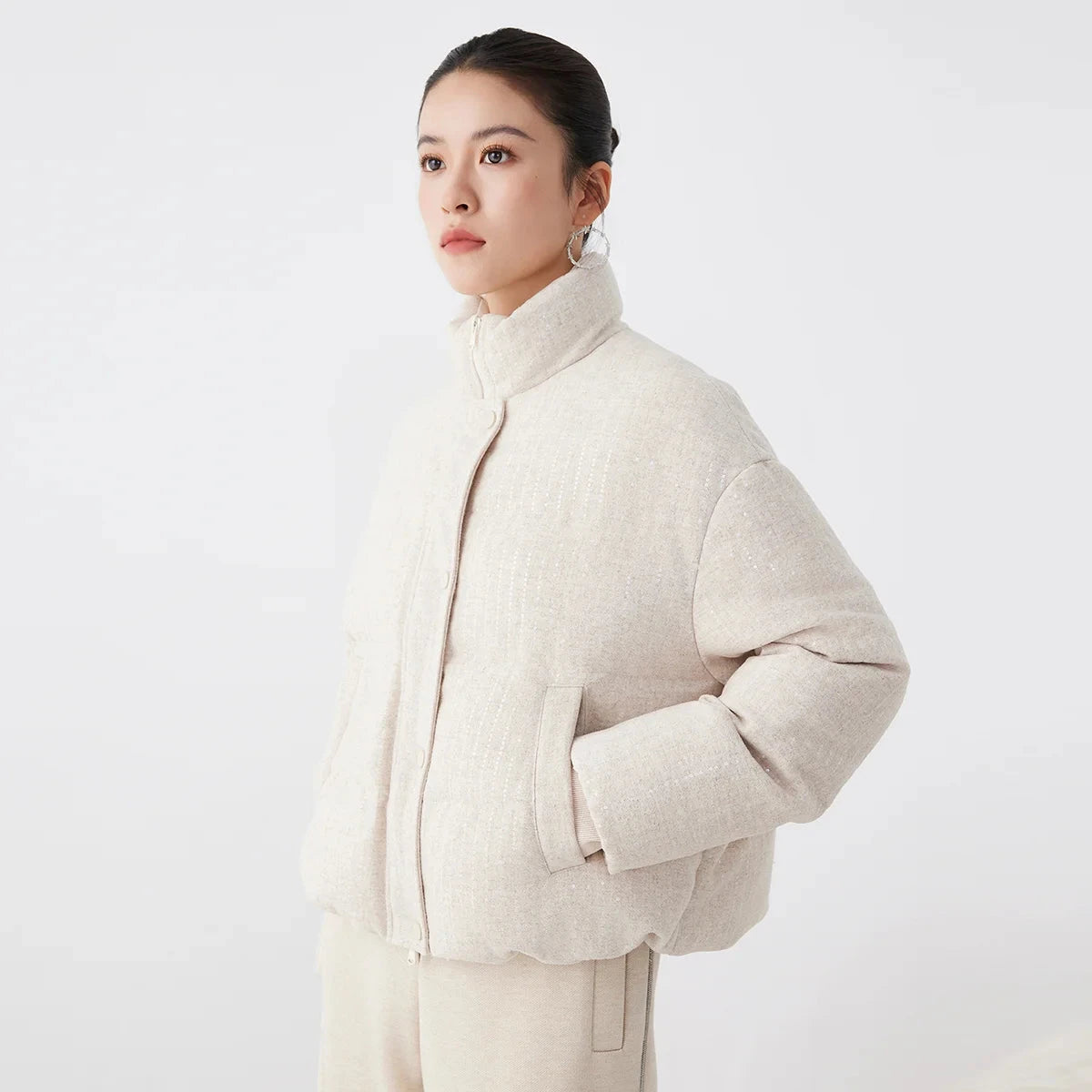 K2739W High Quality Luxury Women's Clothing 90% White Goose GlowCart