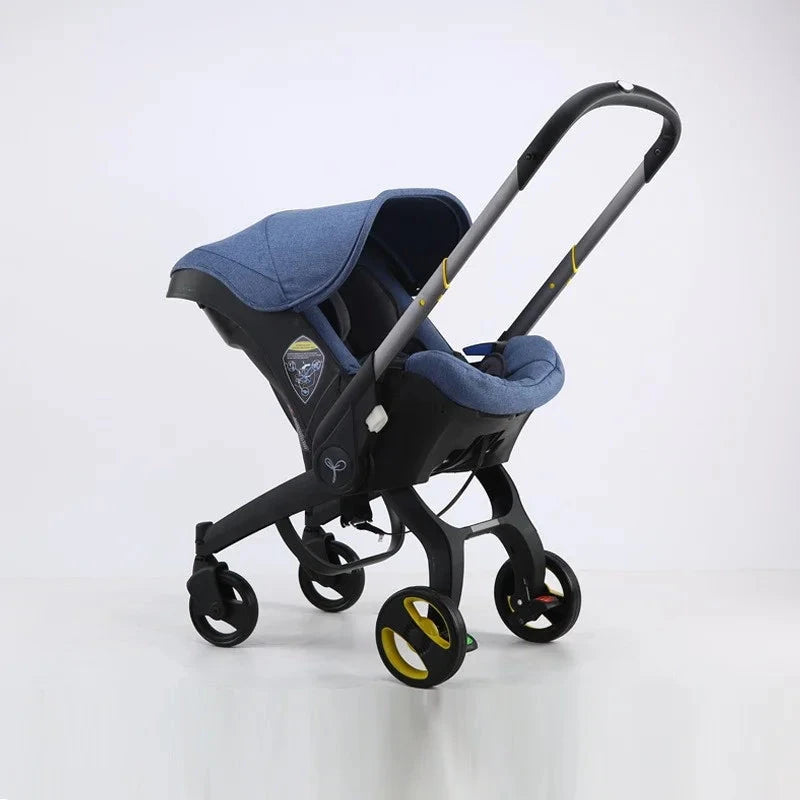 Baby Stroller 3 in 1 High Landscape Newborn Car Seat Stroller Infant Trolley Wagon Portable Baby Pushchair Cradle Travel System GlowCart
