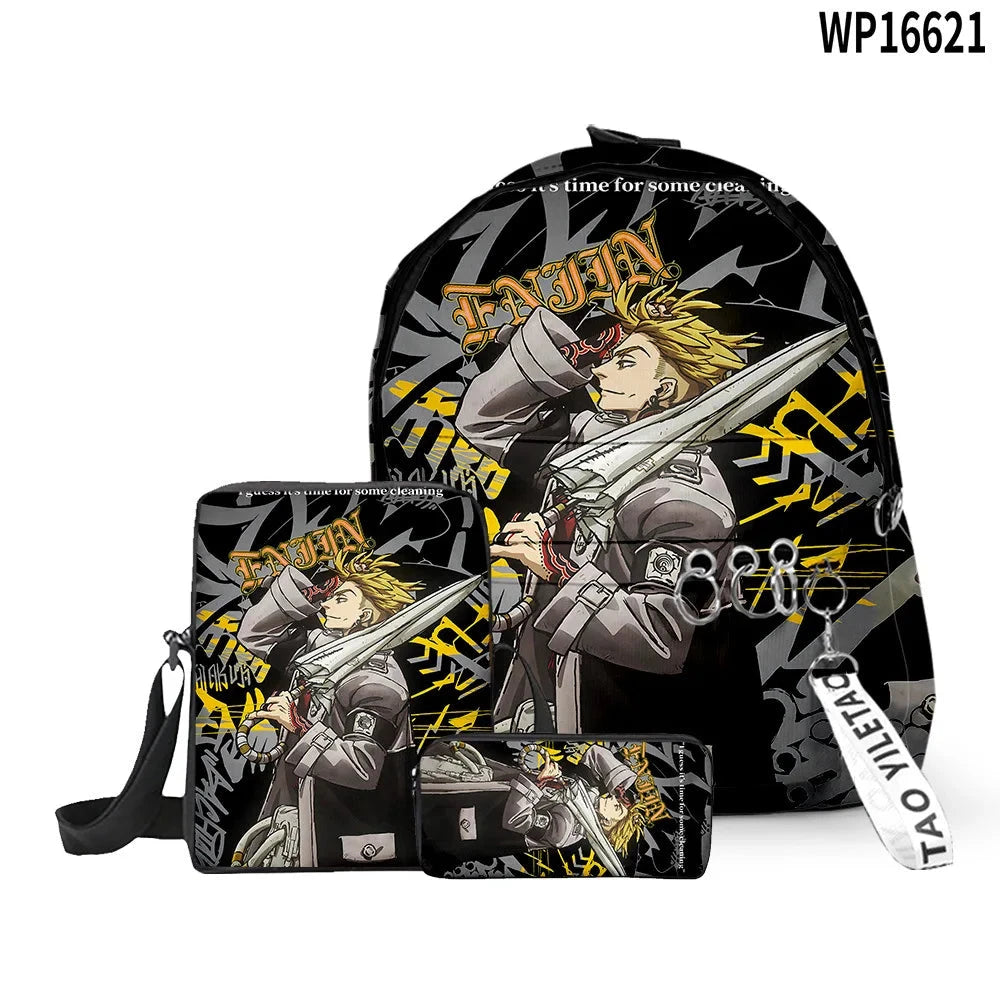 Cartoon Popular Gachiakuta 3D Print 3pcs/Set pupil School GlowCart