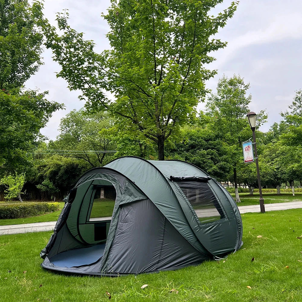 5-8 people quick opening hand throw tent waterproof camping GlowCart