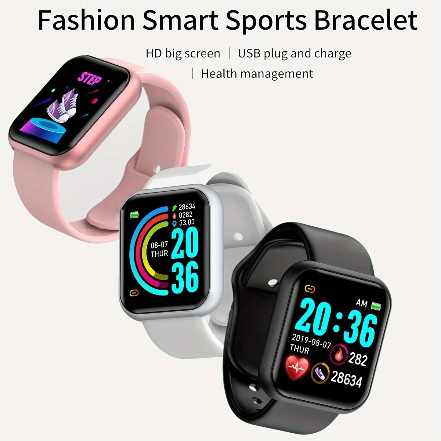 Smartwatch Men Women Wristwatches Smart Watch Message GlowCart