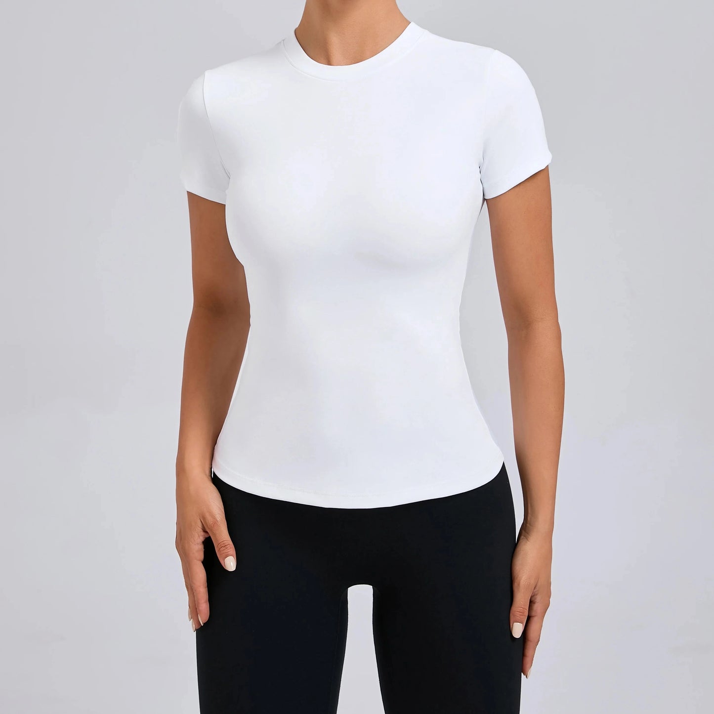 Women Top Yoga Shirts Quick Dry Running Tops Tights Push Up Workout Gym Clothes Short Sleeve Fitness Sports T-Shirts GlowCart