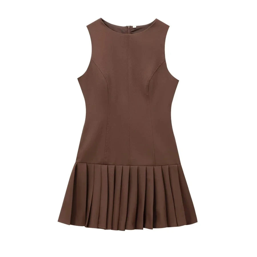 3D Cutout Mini Dress with ETJ 2025 New Product, Pleated GlowCart