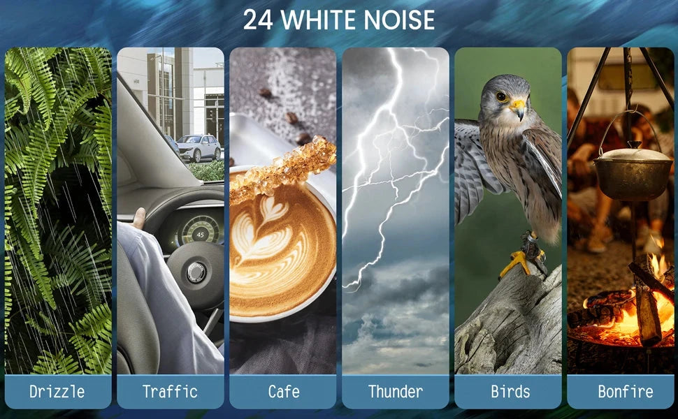 5.2 Bluetooth Headset Sleep Mask 24 White Noise Shading GlowCart