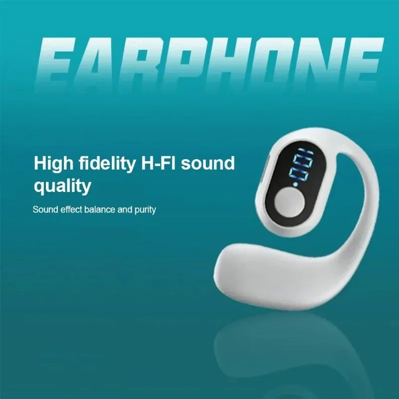 Bluetooth 5.3 Headphone TWS Wireless Ear Hook Earphone HiFi