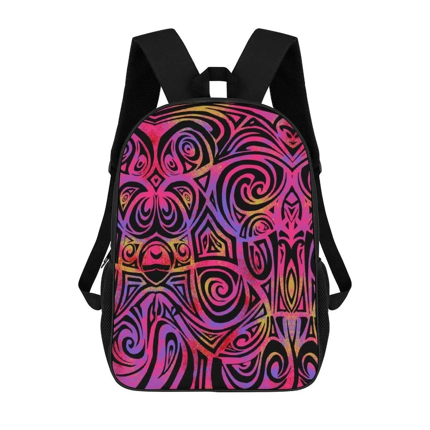 Artistic Polynesian Backpack Teens Adults School Laptop GlowCart