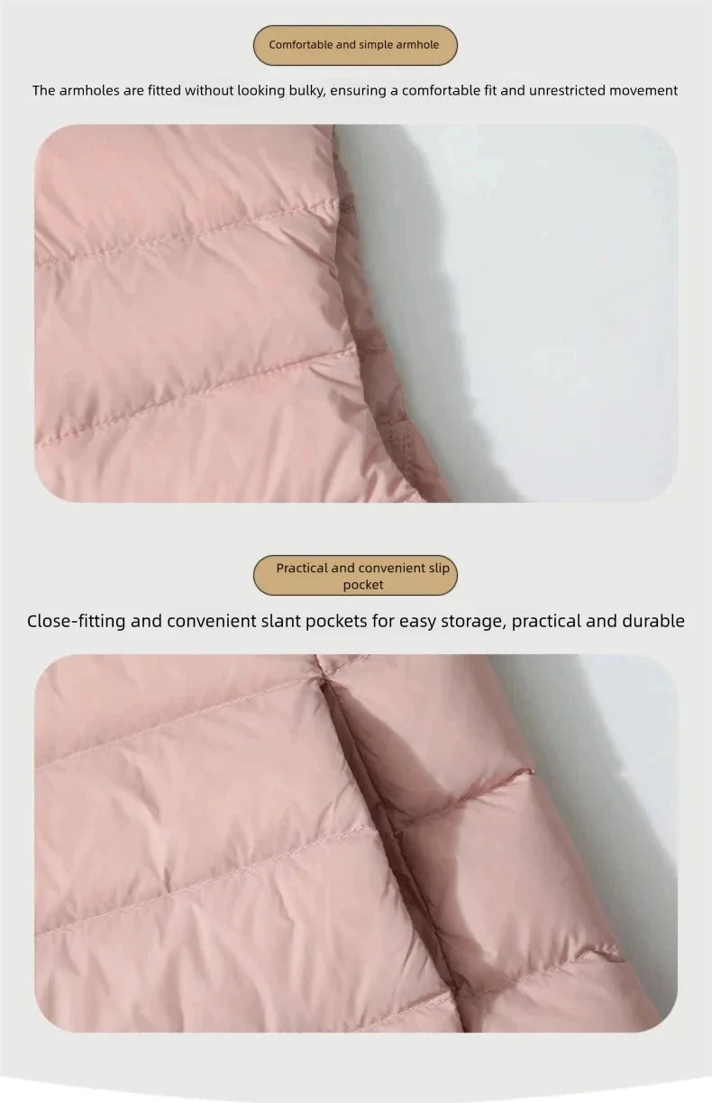 Women's Slim Fit Sleeveless Vest Ultra Lightweight White GlowCart