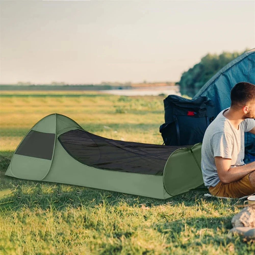 Foldable Pop-Up Single Tent Portable Camping Tent Canopy GlowCart