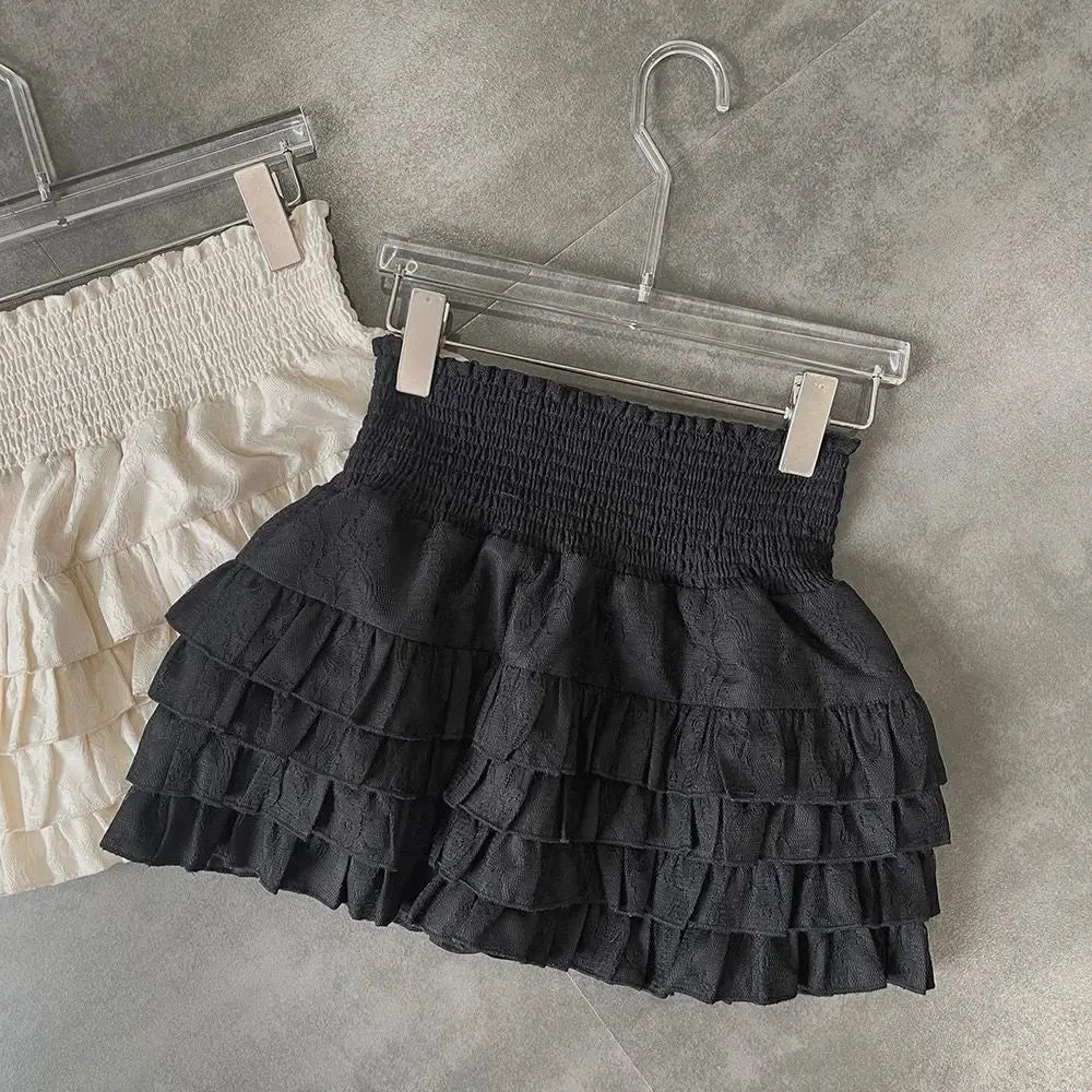 Summer versatile slimming pants skirt women's elastic high GlowCart