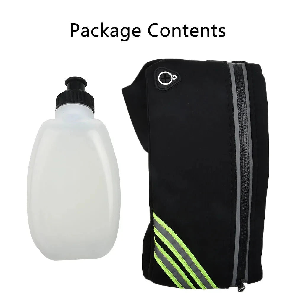 Men Women Waist Bag Hydration Running Belt Fanny Waist Pack Sports Marathon Running Outdoor Riding Fitness With Water Bottles GlowCart