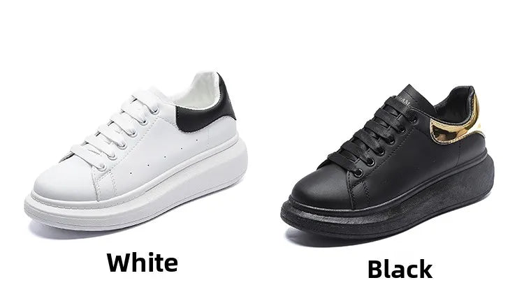 2025 Men Causal Shoes Pring Brand Spring Designer Wedges White Sneakers Platform Tenis Feminino Trainers Female Walking GlowCart