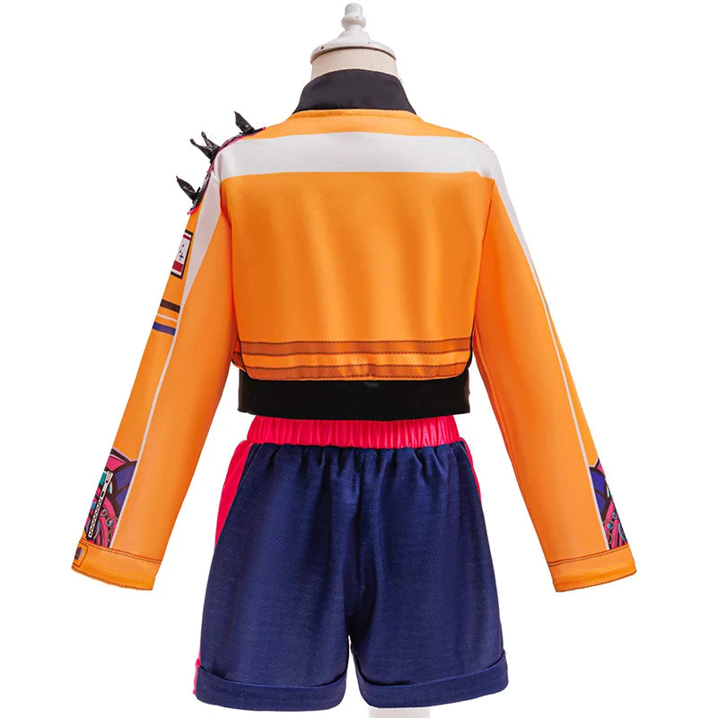 3-12Y Girl Set 3pcs Demon Hunters Rumi Cosplay Costume Birthday Party Stage Performance Costume Halloween Carnival Kids Dress Up GlowCart