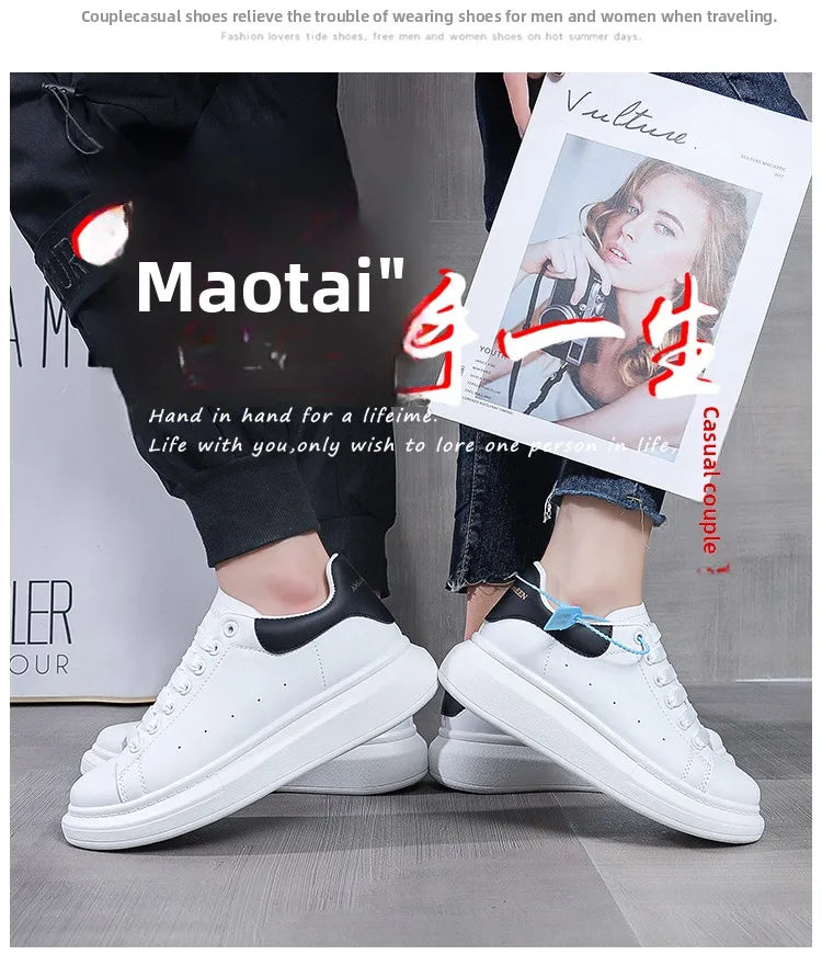 2025 Men Causal Shoes Pring Brand Spring Designer Wedges White Sneakers Platform Tenis Feminino Trainers Female Walking GlowCart