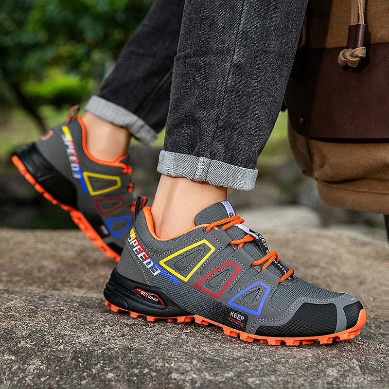 New Men Cycling Shoes MTB Shoes Outdoor Non-Slip Wear-Resistant Mountaineering Travel Shoes Men Casual Road Cycling Sports Shoes GlowCart