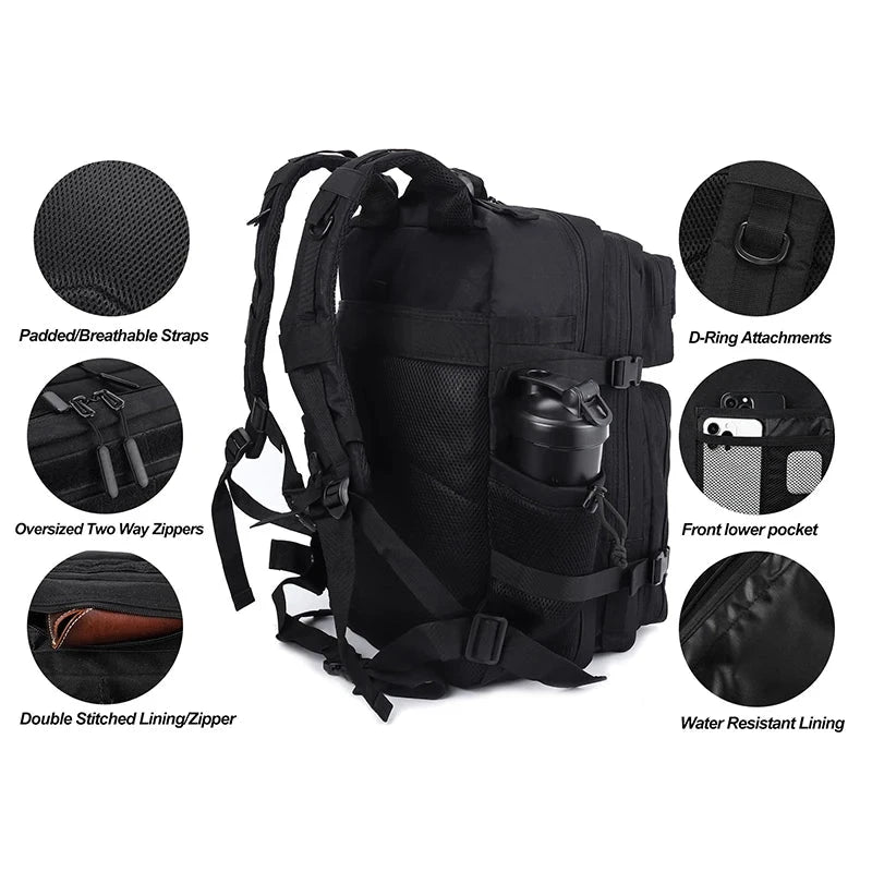 45L Meal Management Backpack for Men Women Tactical Adults GlowCart