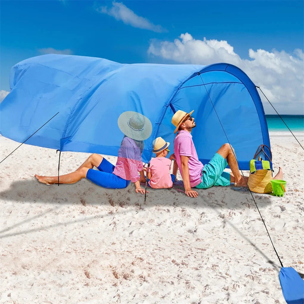 Extra-large camping beach tent suitable for 4-8 people, UV GlowCart