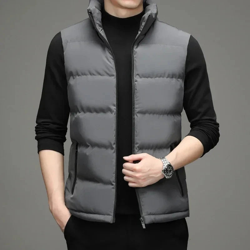 2024 Winter Vest Jacket Men's Light Luxury Thick Warm GlowCart