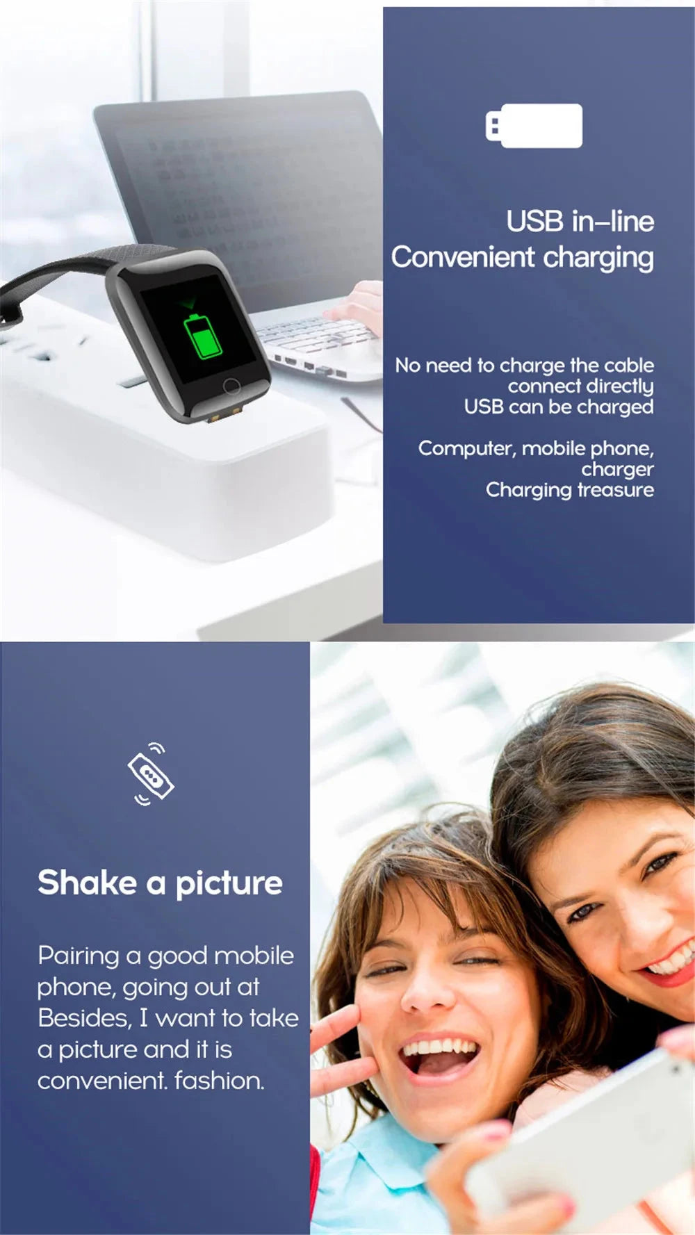 Smartwatch Men Women Wristwatches Smart Watch Message GlowCart