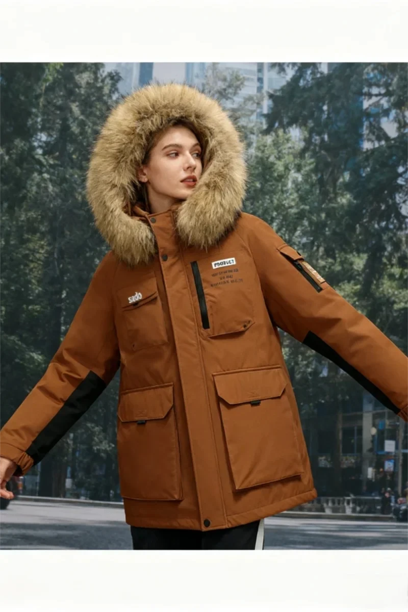 Men's Premium Gray Goose Down Winter Parka - Windproof Cold GlowCart