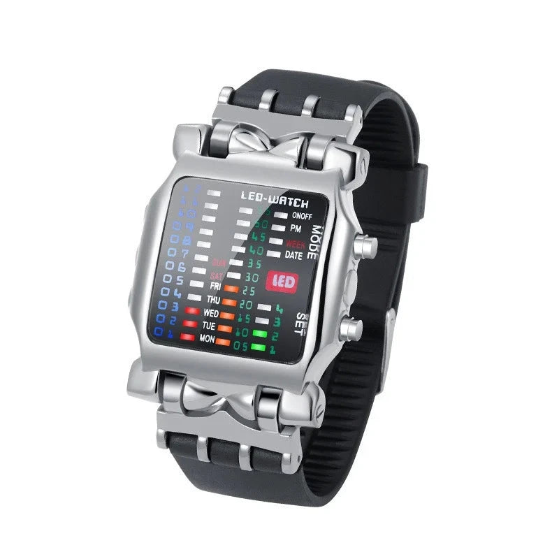 LED Watch Men Fashion Creative Crab Type Electronic Watch GlowCart