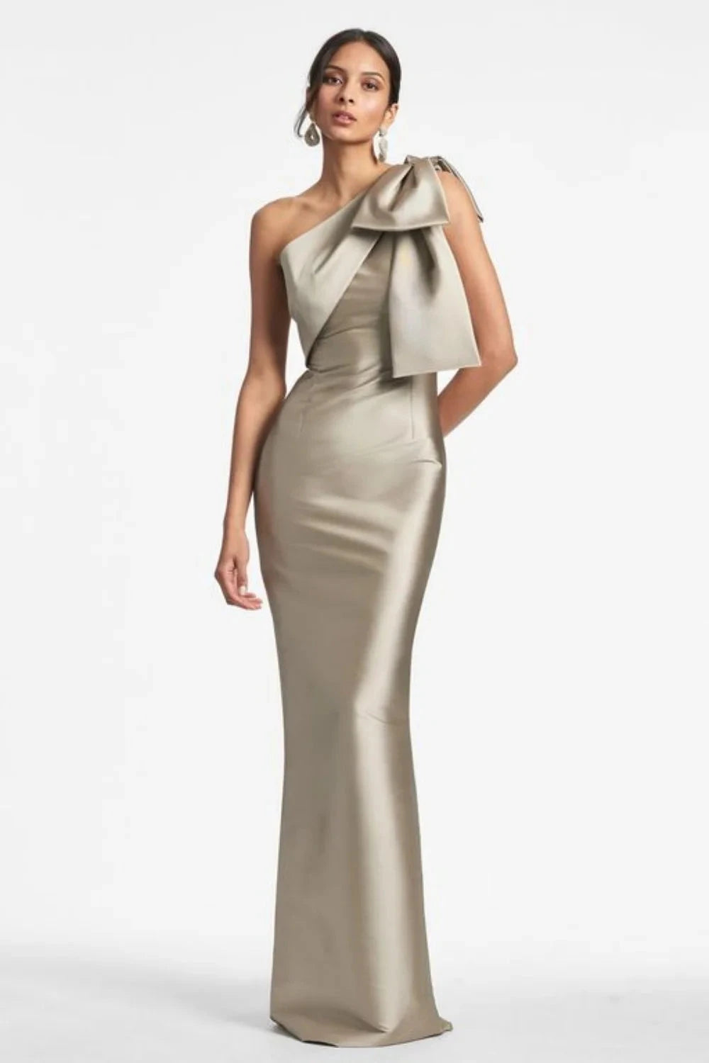 Evening Dress Women Elegant Tight Sexy Satin Single Shoulder GlowCart