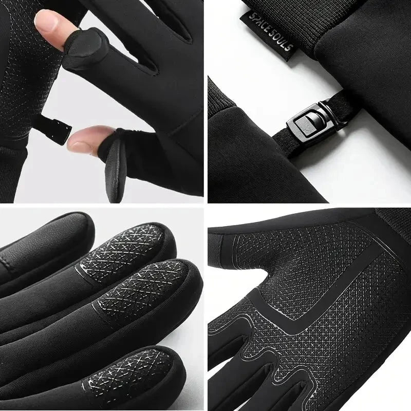 Autumn Winter Warm Windproof Waterproof Touch Screen Gloves GlowCart