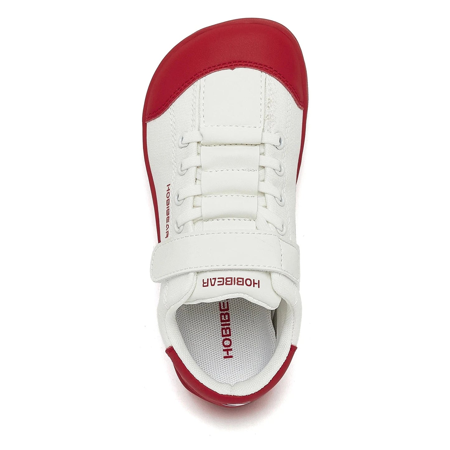 HOBIBEAR Boys Girls Barefoot Shoes Kids Wide Toe Minimalist Sneakers Lightweight Hook Loop Artificial Leather Fabric Shoes GlowCart