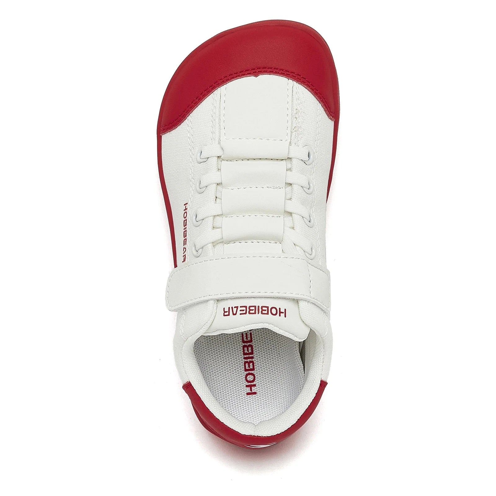 HOBIBEAR Boys Girls Barefoot Shoes Kids Wide Toe Minimalist Sneakers Lightweight Hook Loop Artificial Leather Fabric Shoes GlowCart