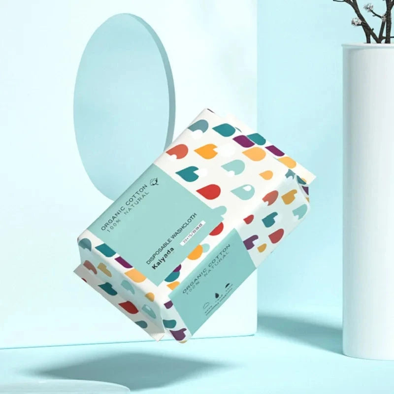 100PCS Disposable Thick 100% Cotton Face Towel Make Up Soft GlowCart