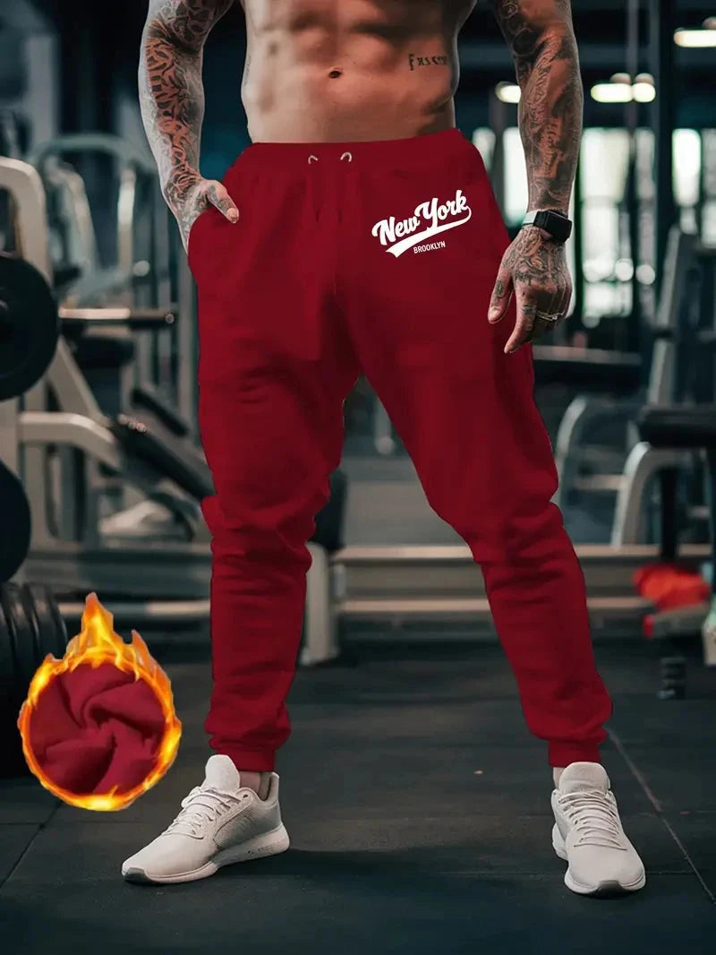 2024 Number Printed Men's Pants New Autumn Winter Running GlowCart