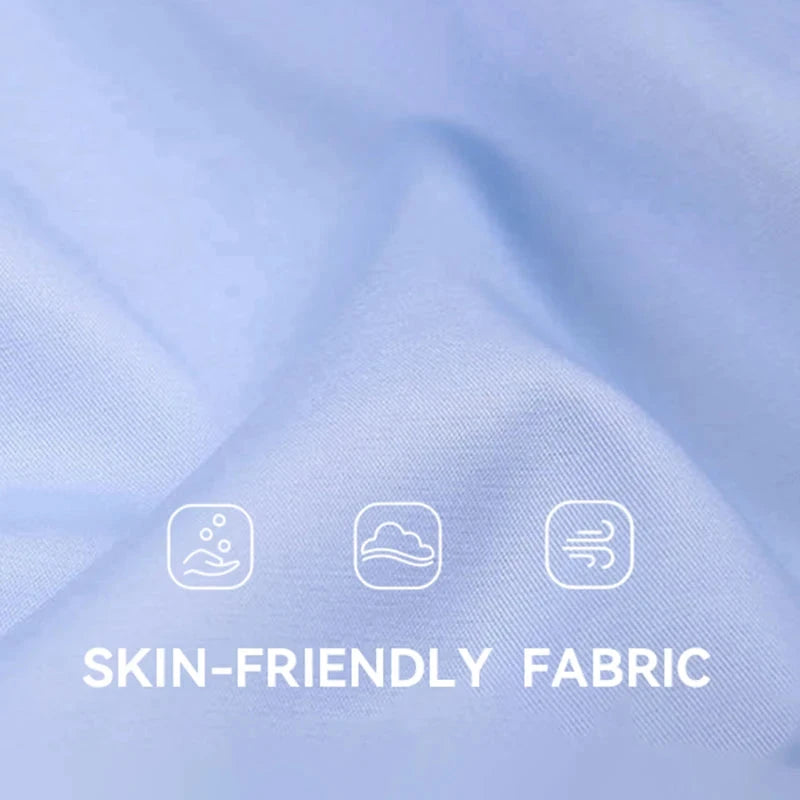 US EU Size XXL Mens Business Shirt Long Sleeve Solid Color GlowCart