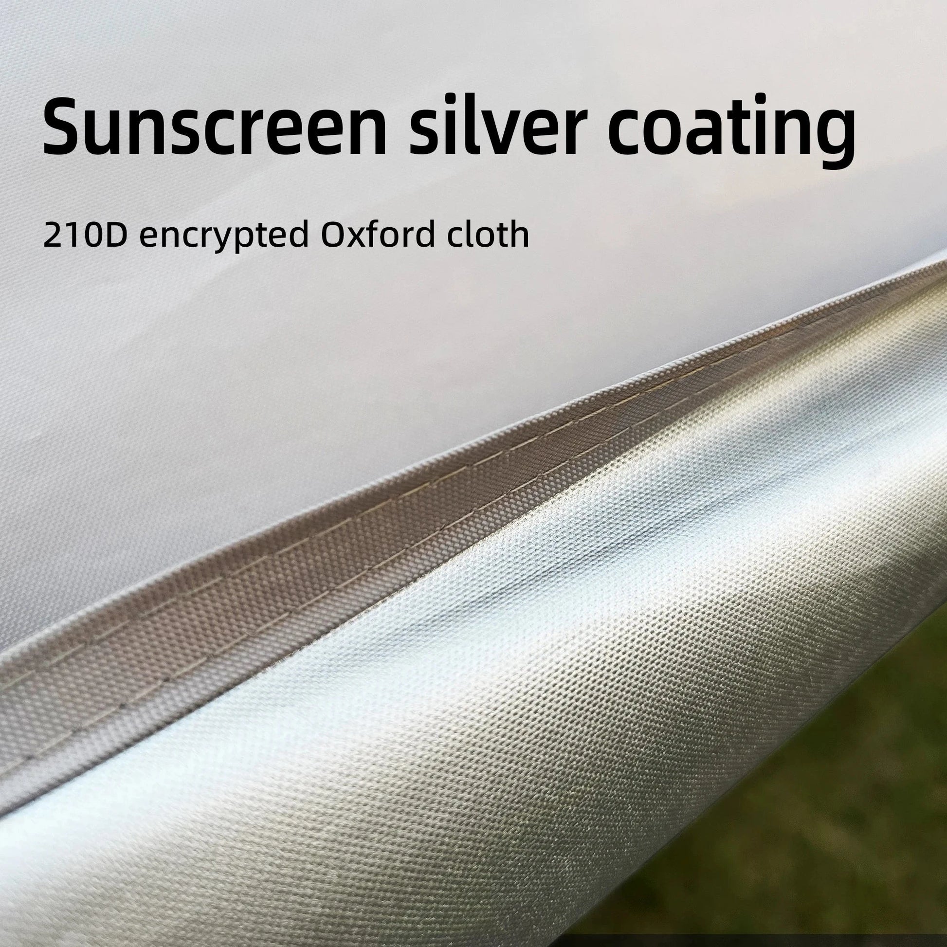 Camping Tarp with 2 Poles, Beach Sun Shade Windproof Design, GlowCart