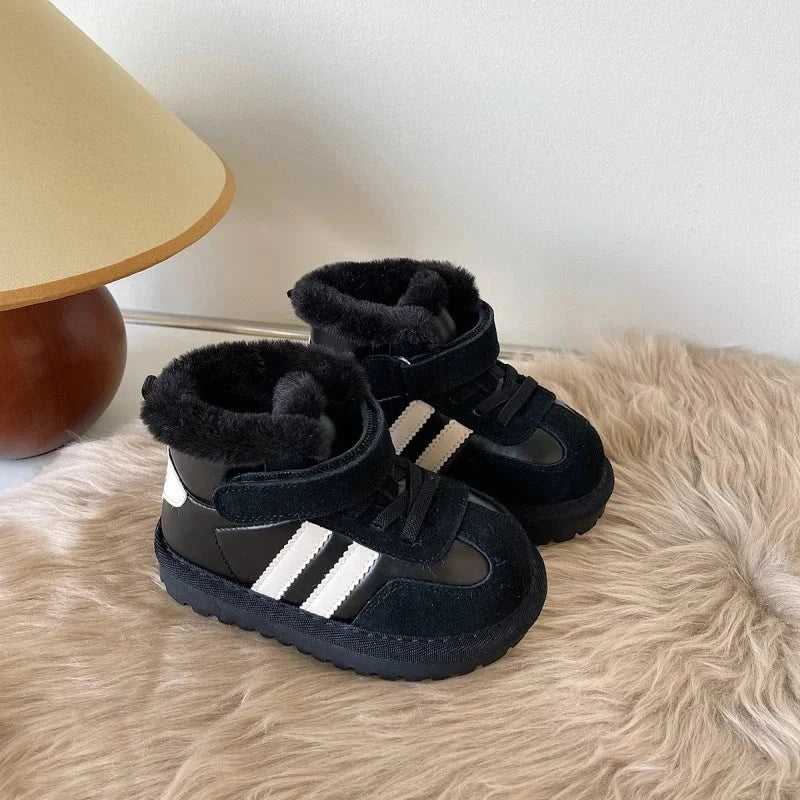 아동부츠 Baby Walking ShoesChild Snow Boots Winter Boots Boy Fur Integrated Cotton Shoes Non Slip Girl Ankle Boot Padded Boots 유아부츠 GlowCart