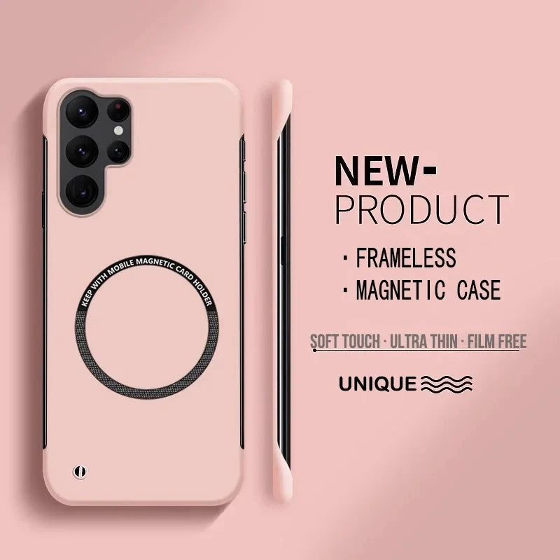 Ultra Thin Hard PC Magnetic Frameless Phone Case For Magsafe GlowCart