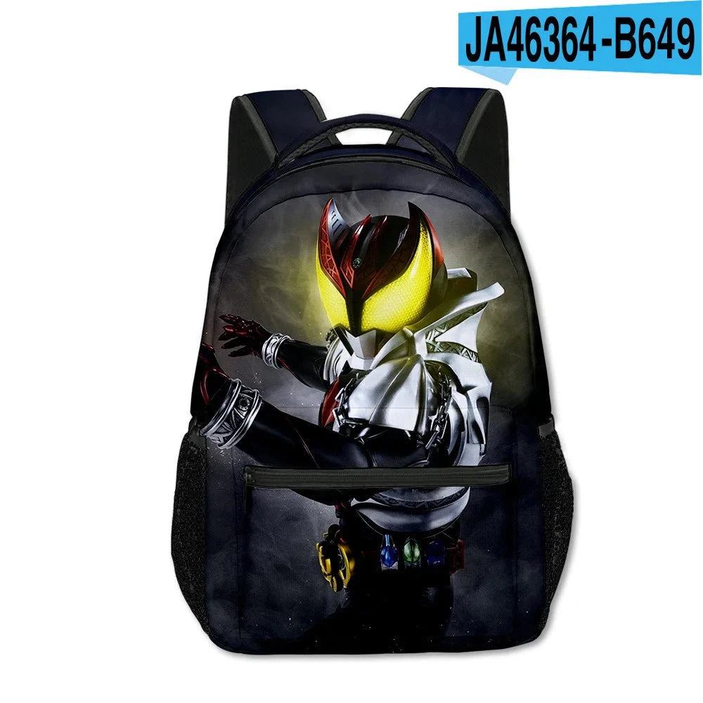 Cartoon Popular Funny Kamen Rider student Bookbag Notebook GlowCart